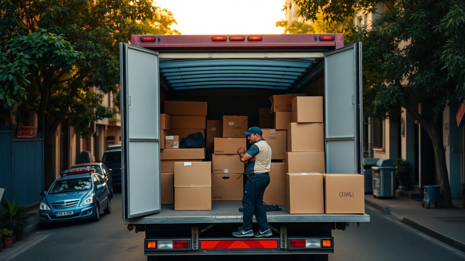 ShreeNath Ji movers loading a truck in Bengaluru